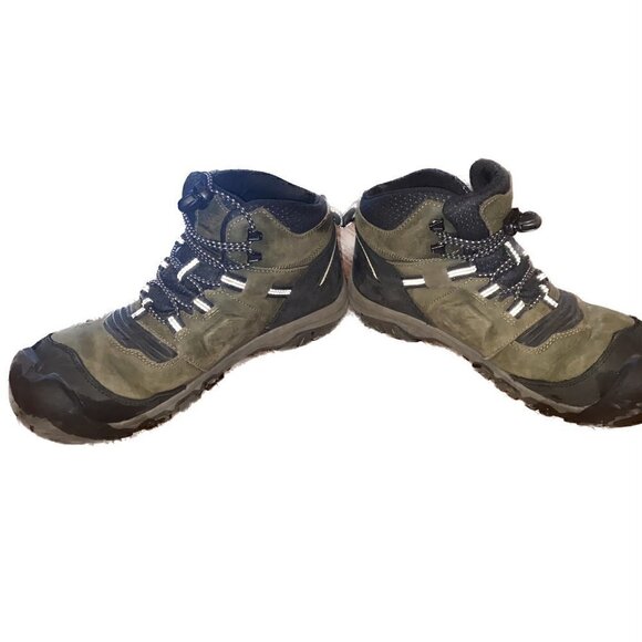 Keen Hiking Boots Men Size 7 Women Size 8.5 Mid Top Green and Black main image 5